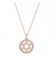 Jewelmi Custom 14k Rose Gold Diamond Necklace