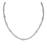 Jewelmi Custom 14k White Gold Diamond Necklace