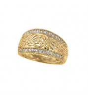 Jewelmi Custom 14k Yellow Gold Diamond Ring