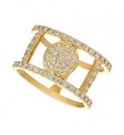 Jewelmi Custom 14k Yellow Gold Diamond Ring