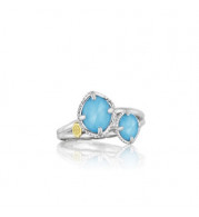 Tacori Sterling Silver Gemma Bloom Gemstone Men's Ring - SR13805
