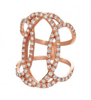 Jewelmi Custom 14k Rose Gold Diamond Ring