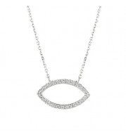 Jewelmi Custom 14k White Gold Diamond Necklace