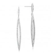Tacori Sterling Silver The Ivy Lane Diamond Drop Earring - SE220