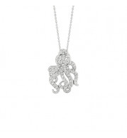 Jewelmi Custom 14k White Gold Diamond Necklace