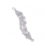 Tacori Sterling Silver Crescent Crown Gemstone Women's Bracelet - SB100P13