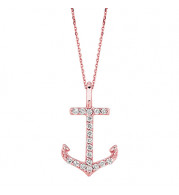 Jewelmi Custom 14k Rose Gold Diamond Necklace