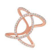 Jewelmi Custom 14k Rose Gold Diamond Ring