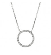Jewelmi Custom 14k White Gold Diamond Necklace