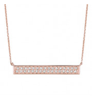 Jewelmi Custom 14k Rose Gold Diamond Necklace