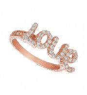Jewelmi Custom 14k Rose Gold Diamond Ring