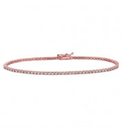 Jewelmi Custom 14k Rose Gold Diamond Bracelet