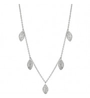 Jewelmi Custom 14k White Gold Diamond Necklace
