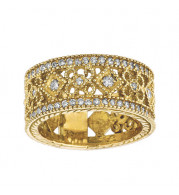 Jewelmi Custom 14k Yellow Gold Diamond Ring