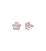 Jewelmi Custom 14k Rose Gold Diamond Earrings