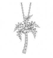 Jewelmi Custom 14k White Gold Diamond Necklace