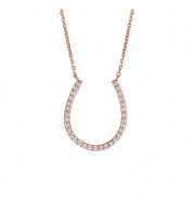 Jewelmi Custom 14k Rose Gold Diamond Necklace