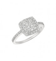 Jewelmi Custom 14k White Gold Diamond Ring