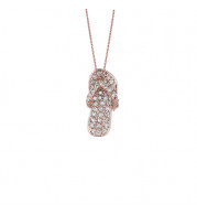 Jewelmi Custom 14k Rose Gold Diamond Necklace