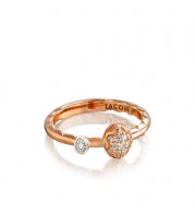 Tacori 18k Rose Gold The Ivy Lane Diamond Men's Ring - SR210P