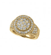 Jewelmi Custom 14k Yellow Gold Diamond Ring
