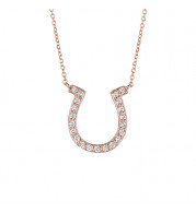 Jewelmi Custom 14k Rose Gold Diamond Necklace