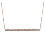Jewelmi Custom 14k Rose Gold Diamond Necklace