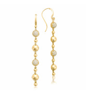 Tacori 18k Yellow Gold Sonoma Mist Diamond Drop Earring - SE222Y
