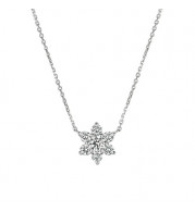 Jewelmi Custom 14k White Gold Diamond Necklace