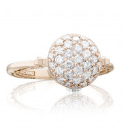 Tacori 18k Rose Gold Sonoma Mist Diamond Men's Ring - SR190P