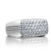 Tacori Sterling Silver Legend Diamond Men's Ring - MR103