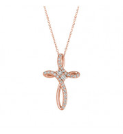 Jewelmi Custom 14k Rose Gold Diamond Necklace