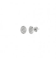 Jewelmi Custom 14k White Gold Diamond Earrings