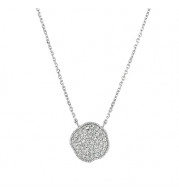 Jewelmi Custom 14k White Gold Diamond Necklace