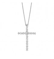 Jewelmi Custom 14k White Gold Diamond Necklace