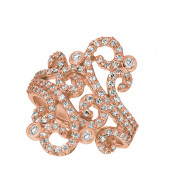 Jewelmi Custom 14k Rose Gold Diamond Ring