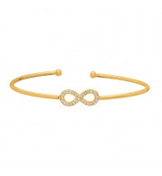 Jewelmi Custom 14k Yellow Gold Diamond Bangle Bracelet