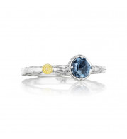 Tacori Sterling Silver Gemma Bloom Gemstone Men's Ring - SR13333