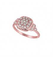 Jewelmi Custom 14k Rose Gold Diamond Ring
