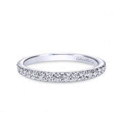 Gabriel & Co. 14k White Gold Contemporary Diamond Wedding Band - WB8259W44JJ