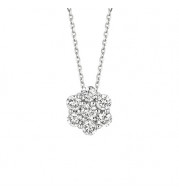 Jewelmi Custom 14k White Gold Diamond Necklace