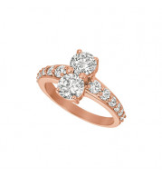 Jewelmi Custom 14k Rose Gold Diamond Ring