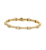 Jewelmi Custom 14k Yellow Gold Diamond Bracelet