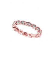 Jewelmi Custom 14k Rose Gold Diamond Stackable Ring