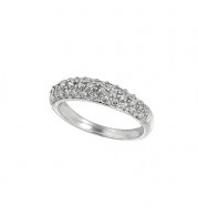 Jewelmi Custom 14k White Gold Diamond Stackables Ring