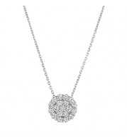 Jewelmi Custom 14k White Gold Diamond Necklace