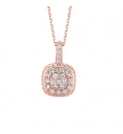 Jewelmi Custom 14k Rose Gold Diamond Necklace