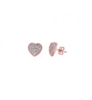 Jewelmi Custom 14k Rose Gold Diamond Earrings