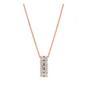 Jewelmi Custom 14k Rose Gold Diamond Necklace