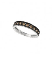 Jewelmi Custom 14k White Gold Diamond Stackables Ring